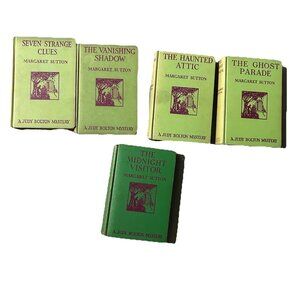 Lot of 5 Judy Bolton Mystery Books (1920-30s) By Margaret Sutton HC Mystery
